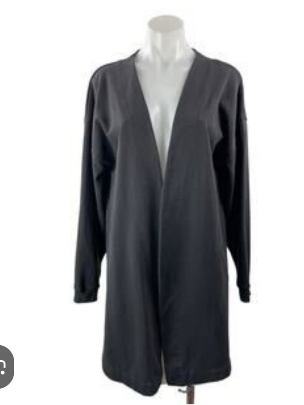 Gymshark Black Whitney Simmons Oversized Open Front Cardigan Robe S